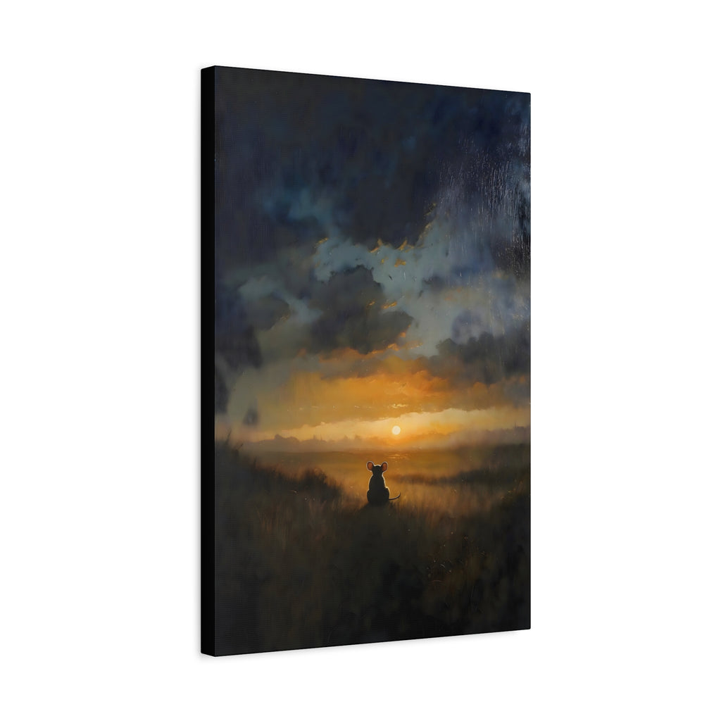 Mouse Sits in Twilight
