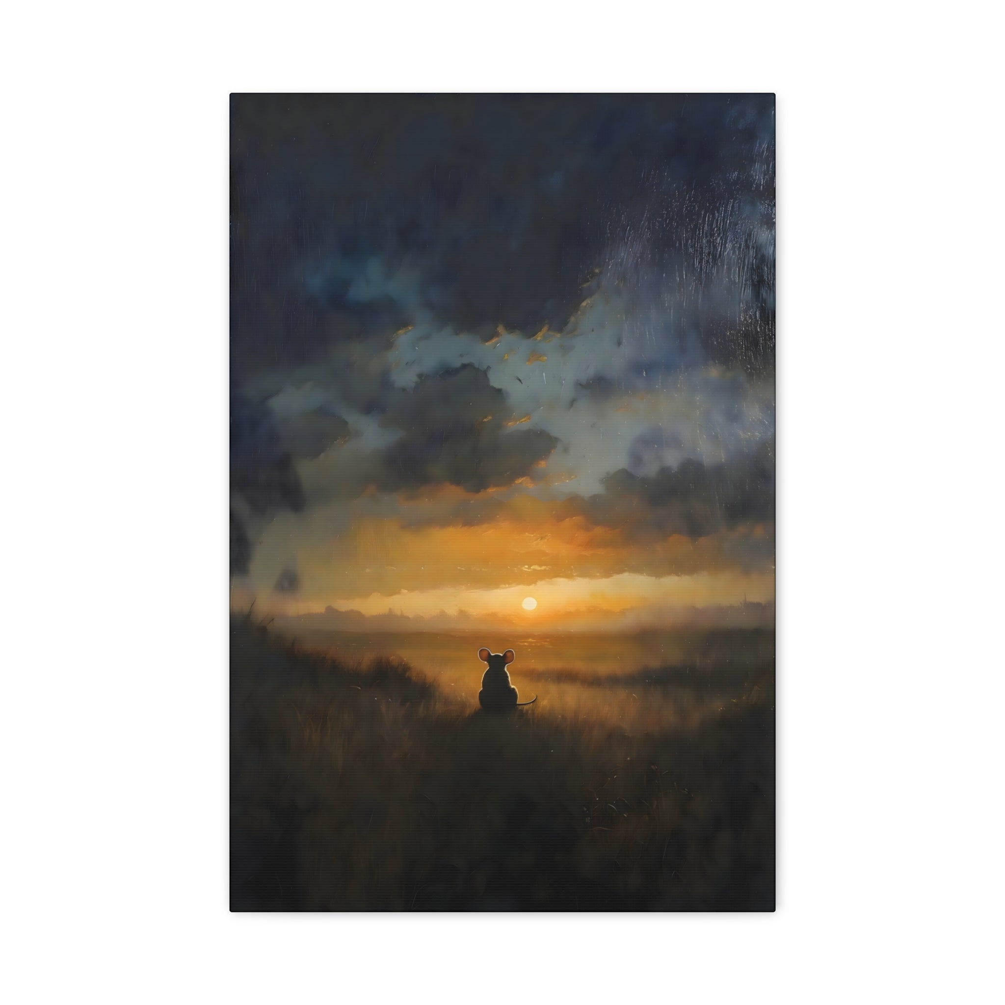 Mouse Sits in Twilight